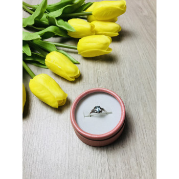 Sky Jewelry Серебряное кольцо с камнем голубая Шпинель