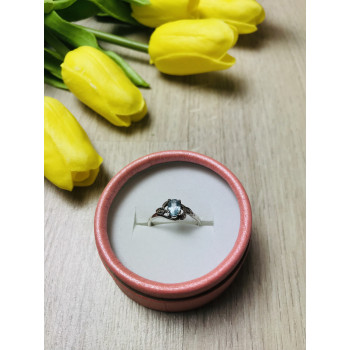 Sky Jewelry Серебряное кольцо с камнем голубая Шпинель