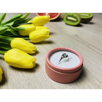 Sky Jewelry Серебряное кольцо с камнем голубая Шпинель