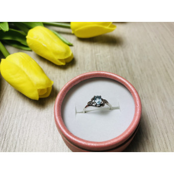 Sky Jewelry Серебряное кольцо с камнем голубая Шпинель