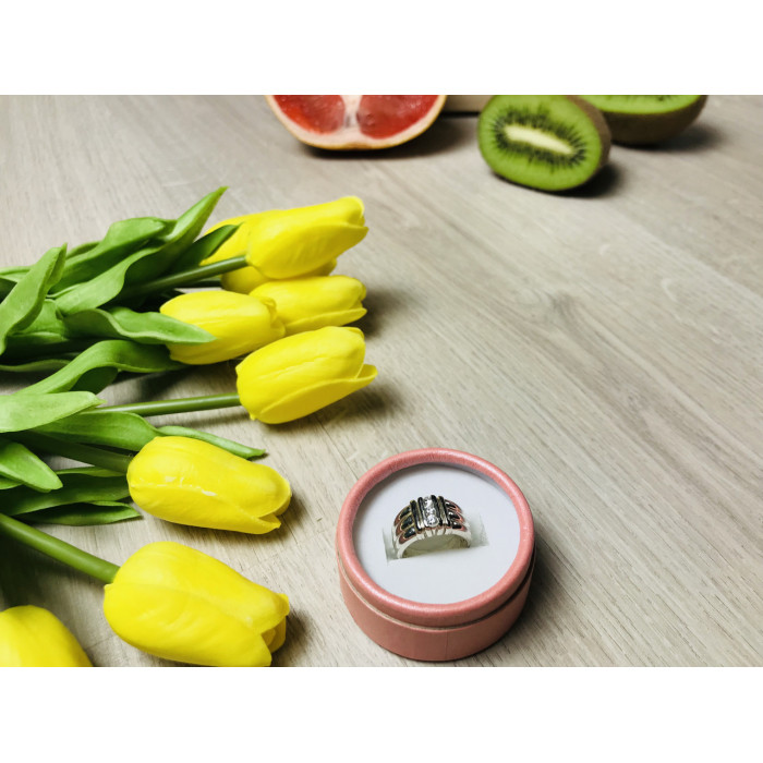 Sky Jewelry Серебряное кольцо с фианитами