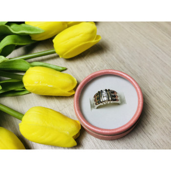 Sky Jewelry Серебряное кольцо с фианитами