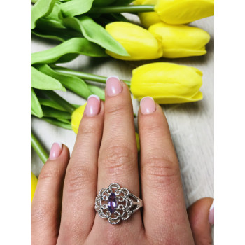 Sky Jewelry Серебряное кольцо с камнем Иолит