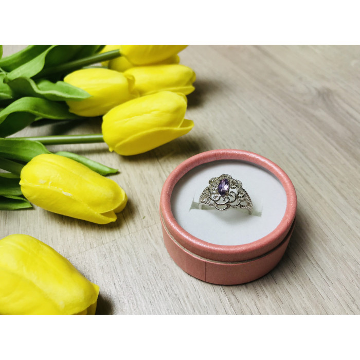 Sky Jewelry Серебряное кольцо с камнем Иолит