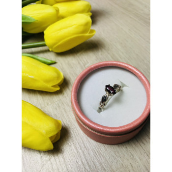 Sky Jewelry Серебряное кольцо с камнем Альмандин