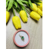 Sky Jewelry Серебряное кольцо с зеленым агатом