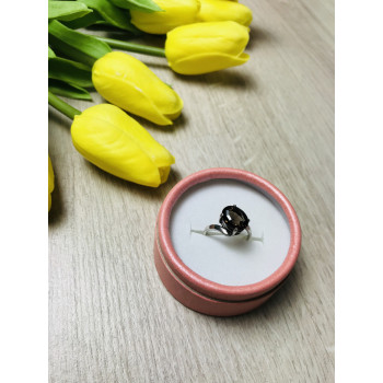 Sky Jewelry Серебряное кольцо с камнем Гессонит