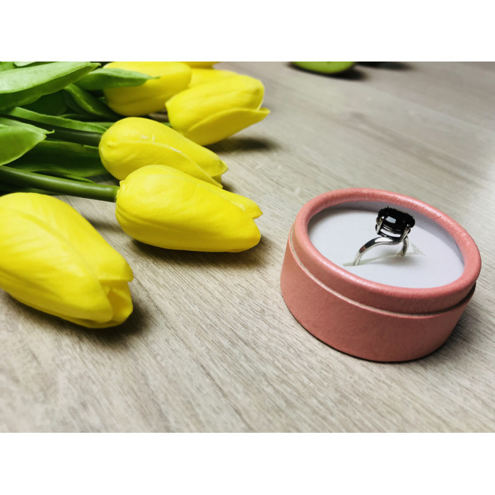 Sky Jewelry Серебряное кольцо с камнем Гессонит