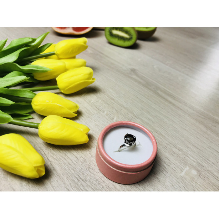 Sky Jewelry Серебряное кольцо с камнем Гессонит