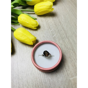 Sky Jewelry Серебряное кольцо с камнем Гессонит