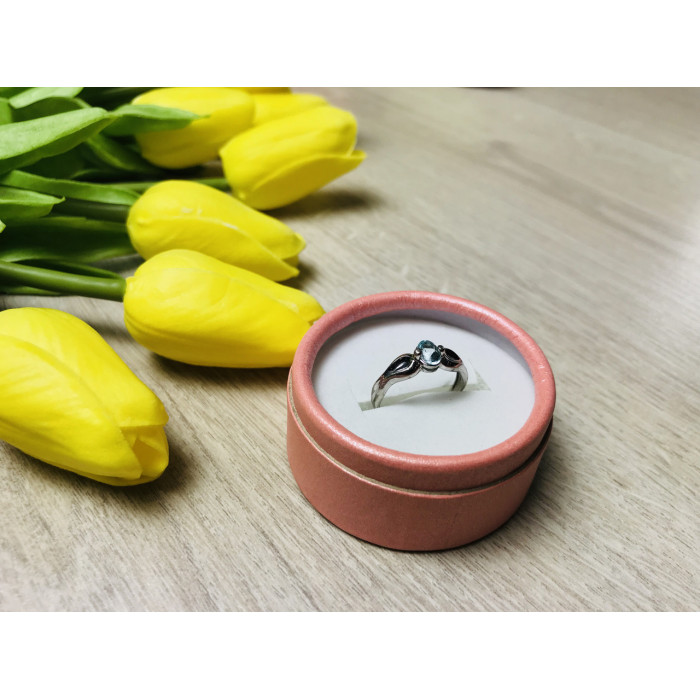 Sky Jewelry Серебряное кольцо с камнем голубая Шпинель