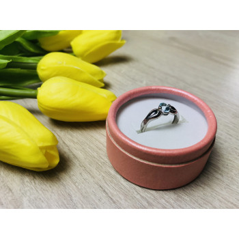 Sky Jewelry Серебряное кольцо с камнем голубая Шпинель