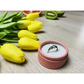 Sky Jewelry Серебряное кольцо с камнем голубая Шпинель