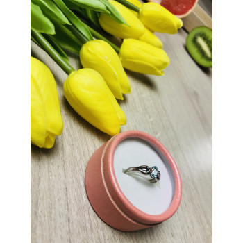 Sky Jewelry Серебряное кольцо с камнем голубая Шпинель