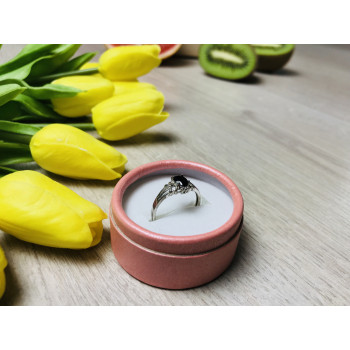 Sky Jewelry Серебряное кольцо с камнем Черная Шпинель