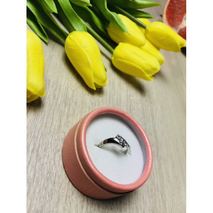 Sky Jewelry Серебряное кольцо с фианитами