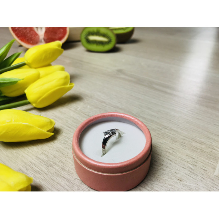 Sky Jewelry Серебряное кольцо с фианитами