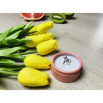 Sky Jewelry Серебряное кольцо с буквой V