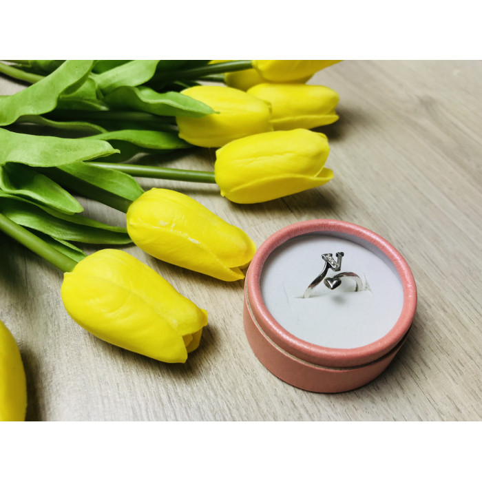 Sky Jewelry Серебряное кольцо с буквой V