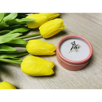 Sky Jewelry Серебряное кольцо с буквой V