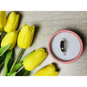 Sky Jewelry Серебряное кольцо с камнем Альмандин