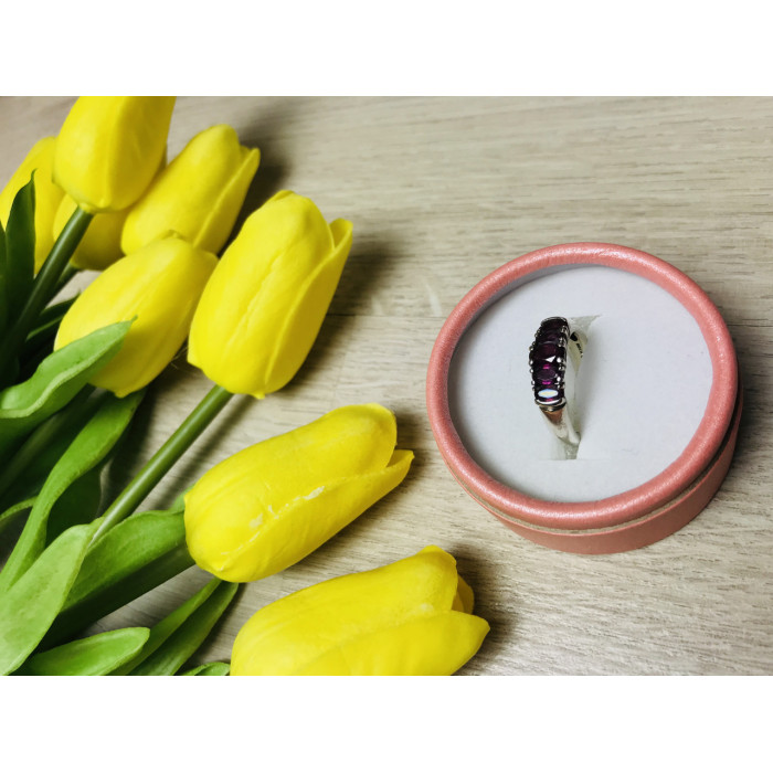 Sky Jewelry Серебряное кольцо с камнем Альмандин