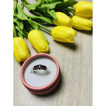 Sky Jewelry Серебряное кольцо с камнем Альмандин