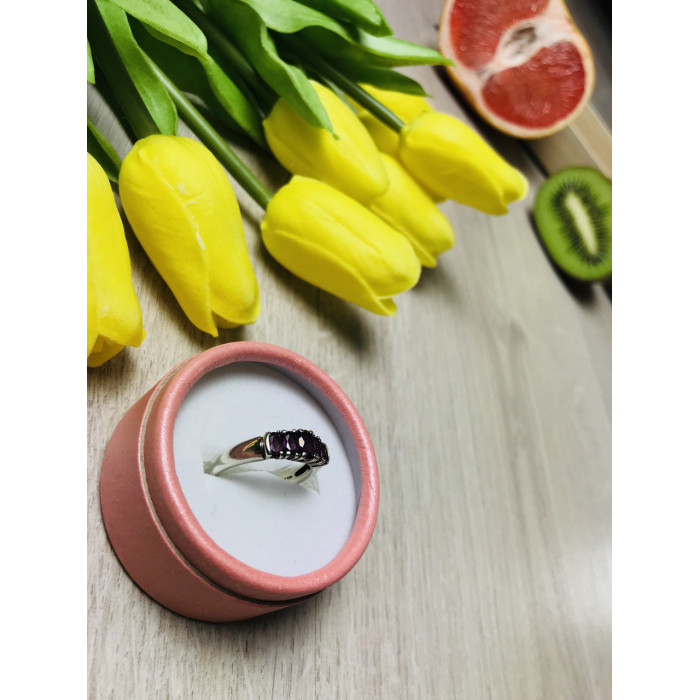 Sky Jewelry Серебряное кольцо с камнем Альмандин