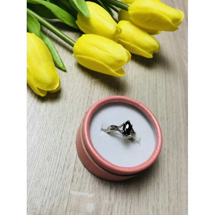 Sky Jewelry Серебряное кольцо с черным нефритом