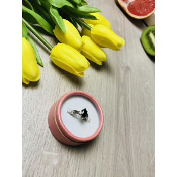 Sky Jewelry Серебряное кольцо с черным нефритом