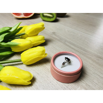 Sky Jewelry Серебряное кольцо с черным нефритом