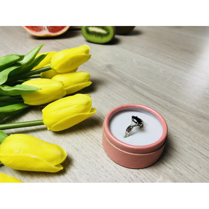 Sky Jewelry Серебряное кольцо с черным нефритом