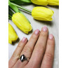 Sky Jewelry Серебряное кольцо с черным нефритом