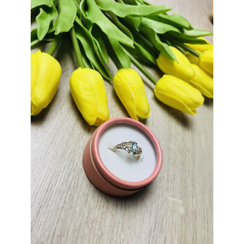 Sky Jewelry Серебряное кольцо с камнем топаз