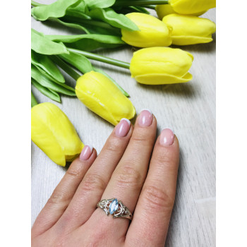 Sky Jewelry Серебряное кольцо с камнем топаз