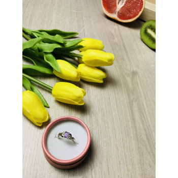 Sky Jewelry Серебряное кольцо с камнем Турмалин