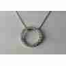 Sky Jewelry Серебряная цепочка с кулоном фианиты