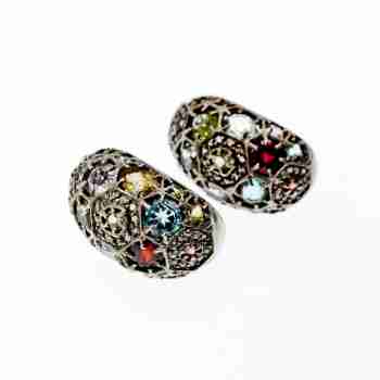 Sky Jewelry Серебряный серьги с натуральными камнями