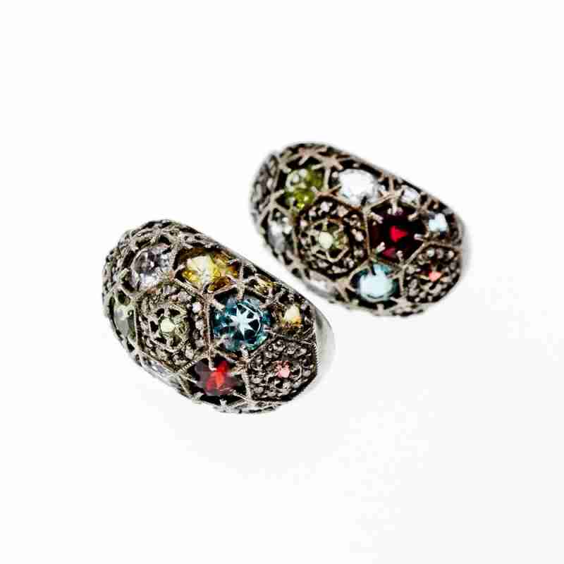 Sky Jewelry Серебряный серьги с натуральными камнями