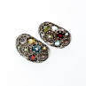 Sky Jewelry Серебряный серьги с натуральными камнями