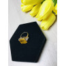 Sky Jewelry Серебряное кольцо в позолоте с желтым фианитом