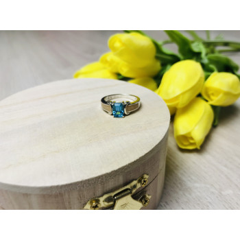 Sky Jewelry Серебряное кольцо с голубой шпинелью