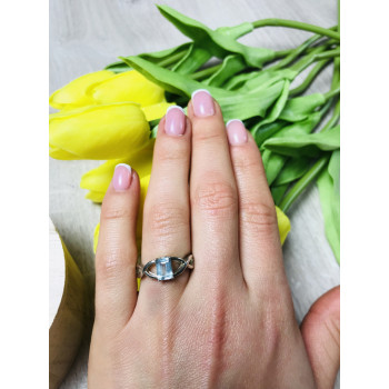 Sky Jewelry Серебряное кольцо с камнем Шпинель