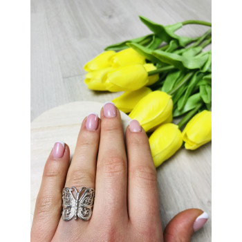 Sky Jewelry Серебряное кольцо бабочка
