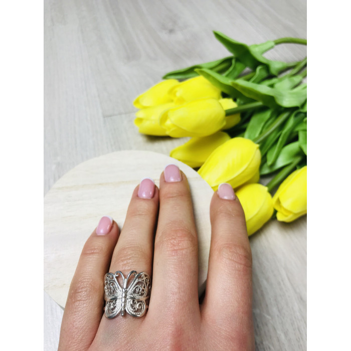 Sky Jewelry Серебряное кольцо бабочка