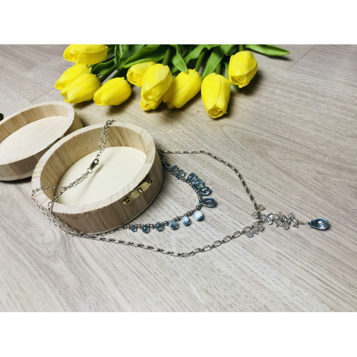 Sky Jewelry Ожерелье с голубым Жадеитом