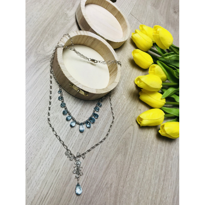 Sky Jewelry Ожерелье с голубым Жадеитом