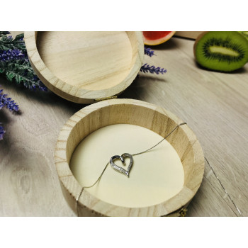 Sky Jewelry Серебряная цепочка с кулоном сердце