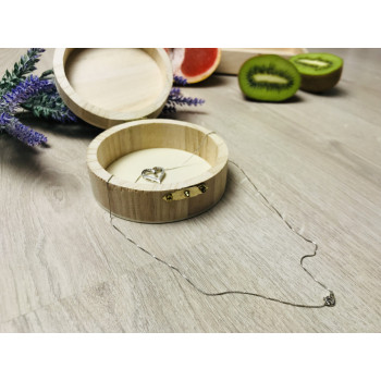 Sky Jewelry Серебряная цепочка с кулоном сердце