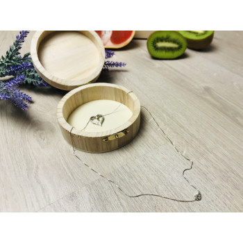 Sky Jewelry Серебряная цепочка с кулоном сердце